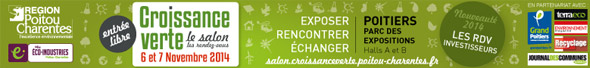 Salon de la croissance verte les 6 et 7 novembre 2014  Poitiers
